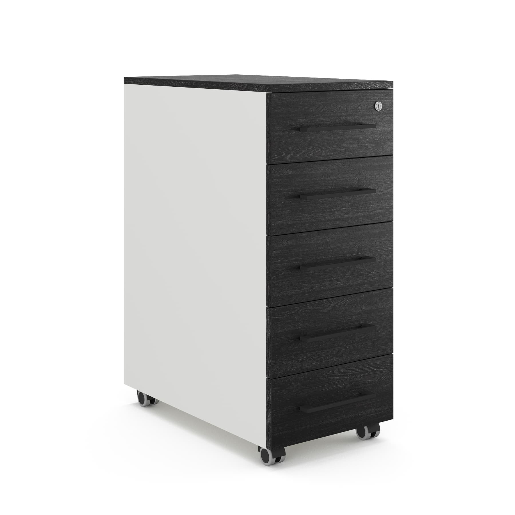 Тумба мобильная Kobor TМ5-40/70 white/wood