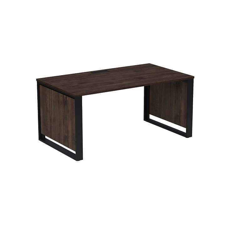 Стол рабочий с лючком Алсав MAGNETIC 15СРЛ.1609 (1600х900х750) брауни/graphit