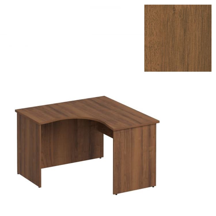Стол эргономичный левый Юнитекс Комфорт К.136 ОФ (120x120x75) французский орех
