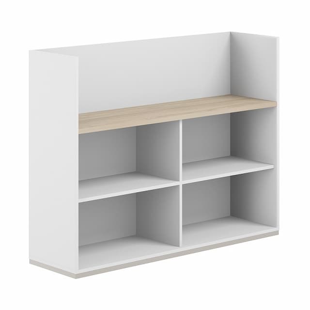 Стеллаж-комбо 1638 односторонний Norden Allegro AG.253.200.673.WH с экраном ЛДСП