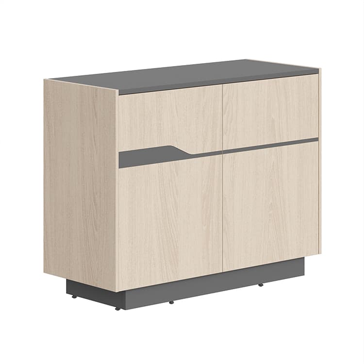 Тумба Skyland СФ-572101 дуб светлый/черный графит 1030х430х814 LINE