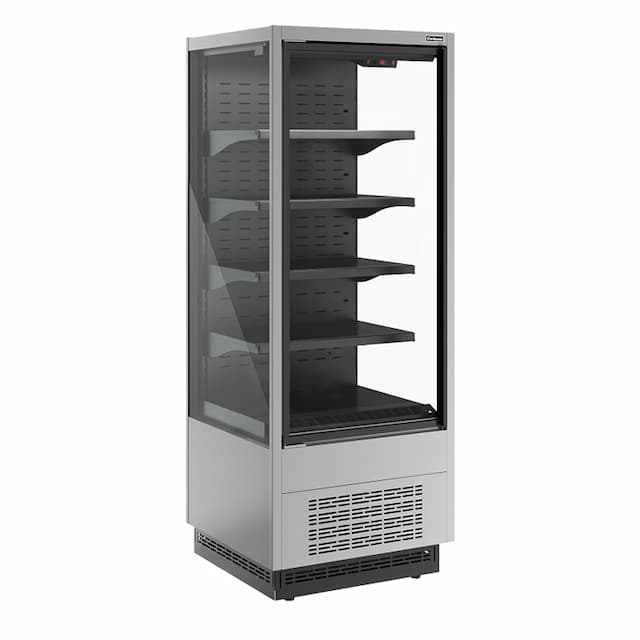 Витрина холодильная Carboma FC20-07 VV 0,6-1 сталь нержавеющая (0430) Cube 2 STANDARD фронт X1