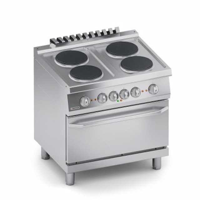 Плита VEROTERM VT7CUE10FF 4 конфорочная 700 серии с духовым шкафом