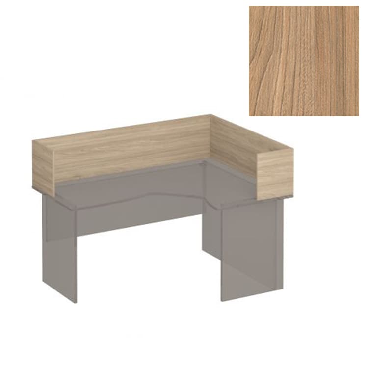 Настольная перегородка-угол Юнитекс Формула (160x118x35) ФР 423 ВЗ вяз светлый