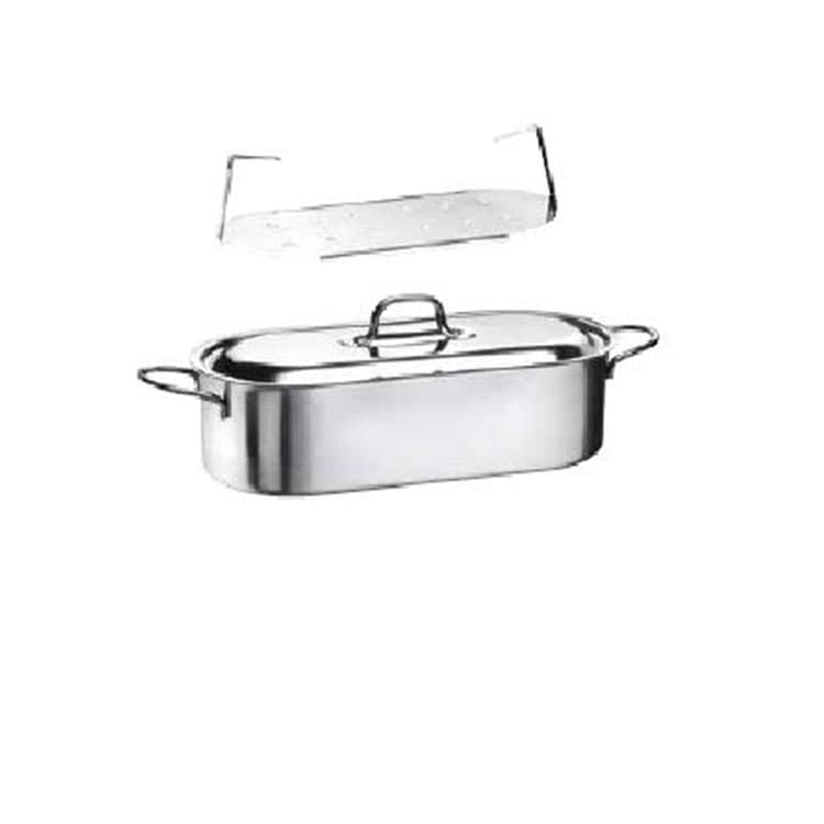 Котел рыбный 50см h11см, с решеткой и крышкой, серия "Forno", нерж.сталь 30888250