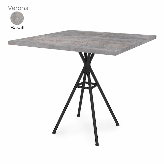Стол обеденный квадратный Алсав 21Verona.008.K Basalt