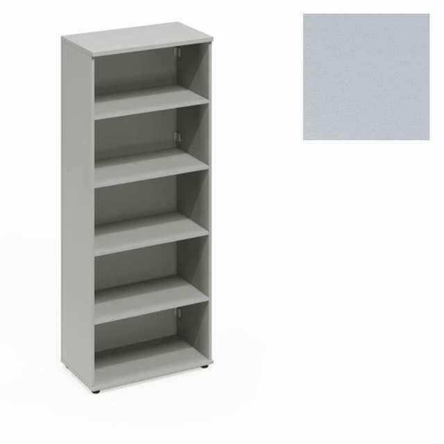 Стеллаж высокий с задней стенкой ДСП Юнитекс А4 (78x43.4x193) А4 376 СЕ серый