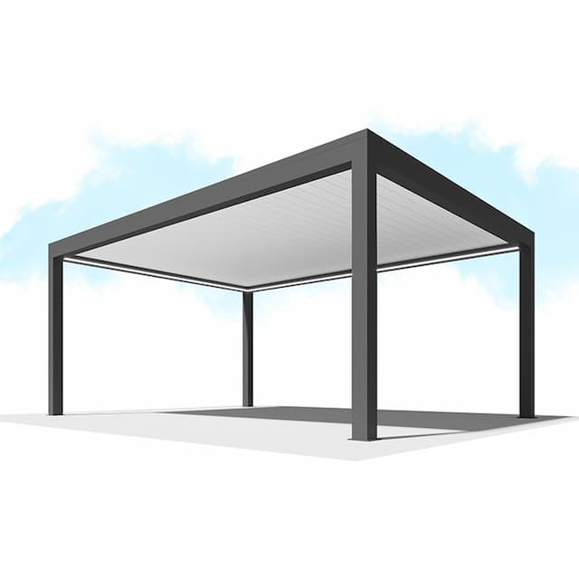 Пергола Сити-Форм Pergola В500-25П Bioclimatic с поворотными ламелями ЛАМЕЛЬ 250 X 53 (5,0х5,0) 2 модуля