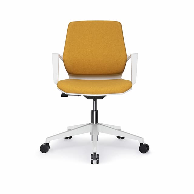 Кресло RV DESIGN Colt B1903 Белый пластик/Горчичный SF1119