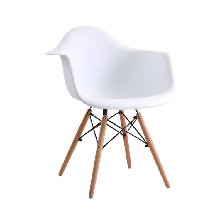 Стул EAMES с подлокотниками дерево белый