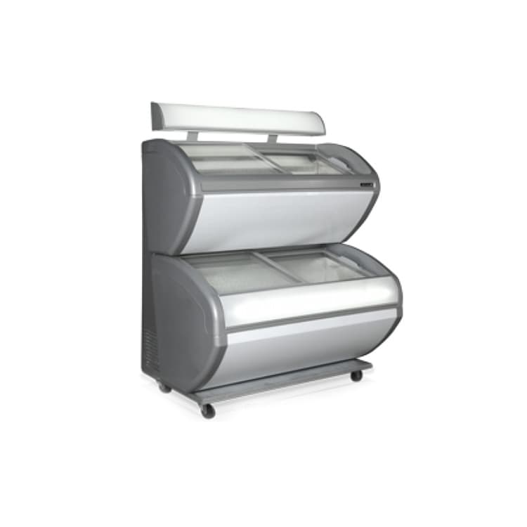 Витрина для мороженого TEFCOLD DD240CP двухъярусная