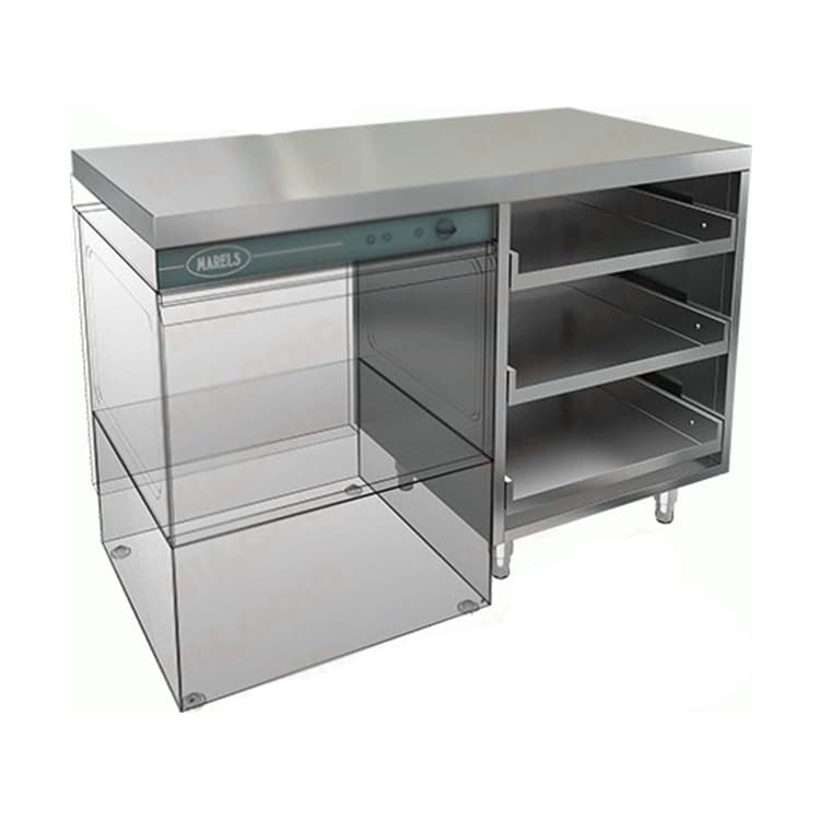 Стол закрытый под посудомоечную машину Hicold НБМКБКП-12/5Л